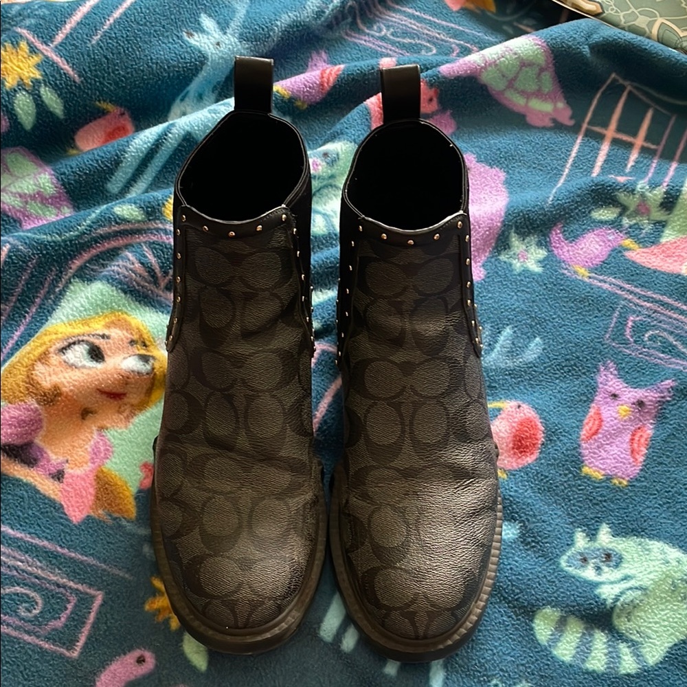 Black Coach Booties